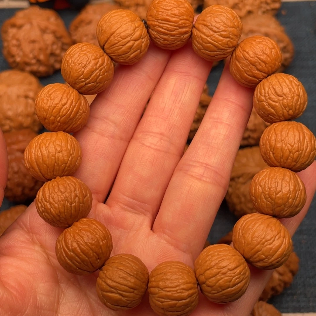 文玩核桃把件1.55全品凤羽猴头手串