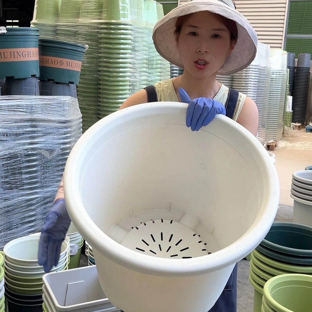 特价微瑕四季盆9#象牙白4个无托