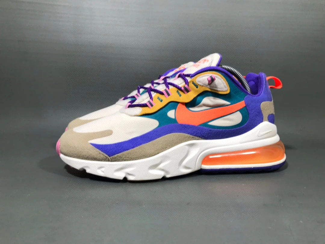 44码 耐克 Air max 270 蓝橙色跑步鞋运动鞋/无原盒9新