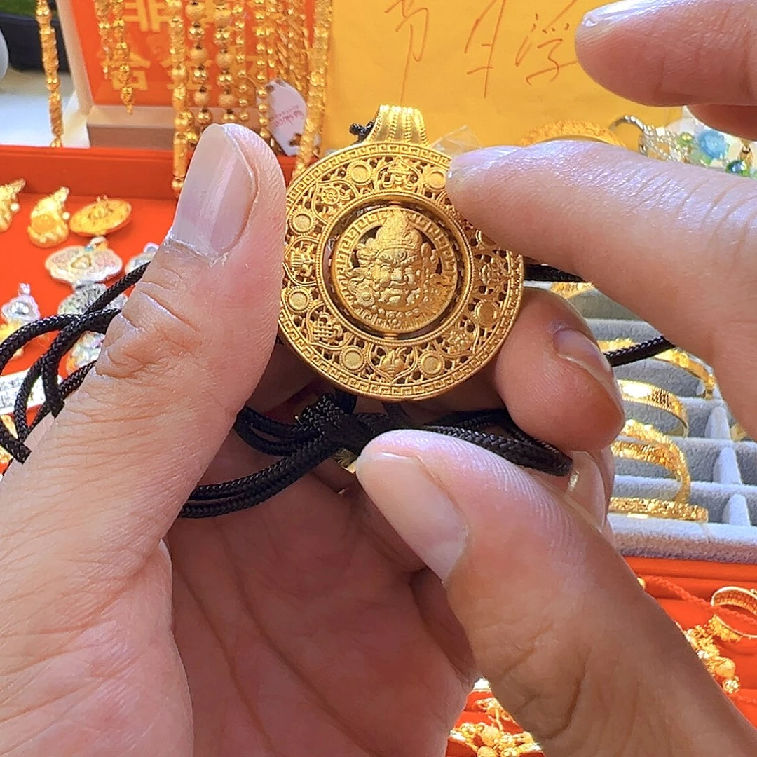 铜合金八宝罗盘一个