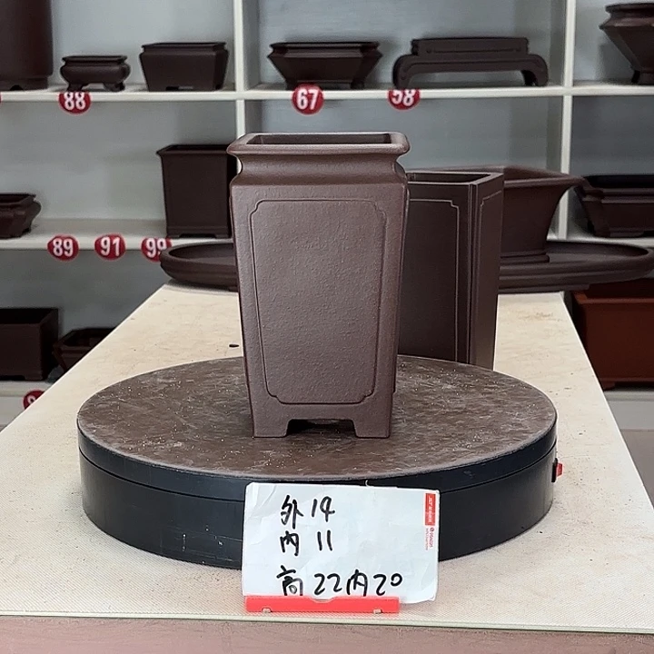 竹***花盆紫砂束口千筒