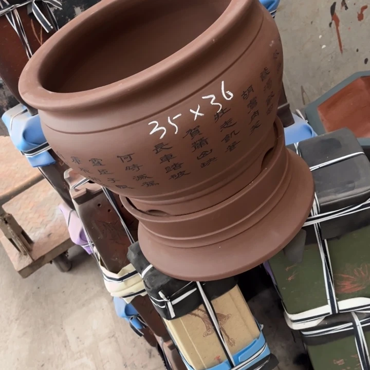 紫砂花盆紫砂花盆