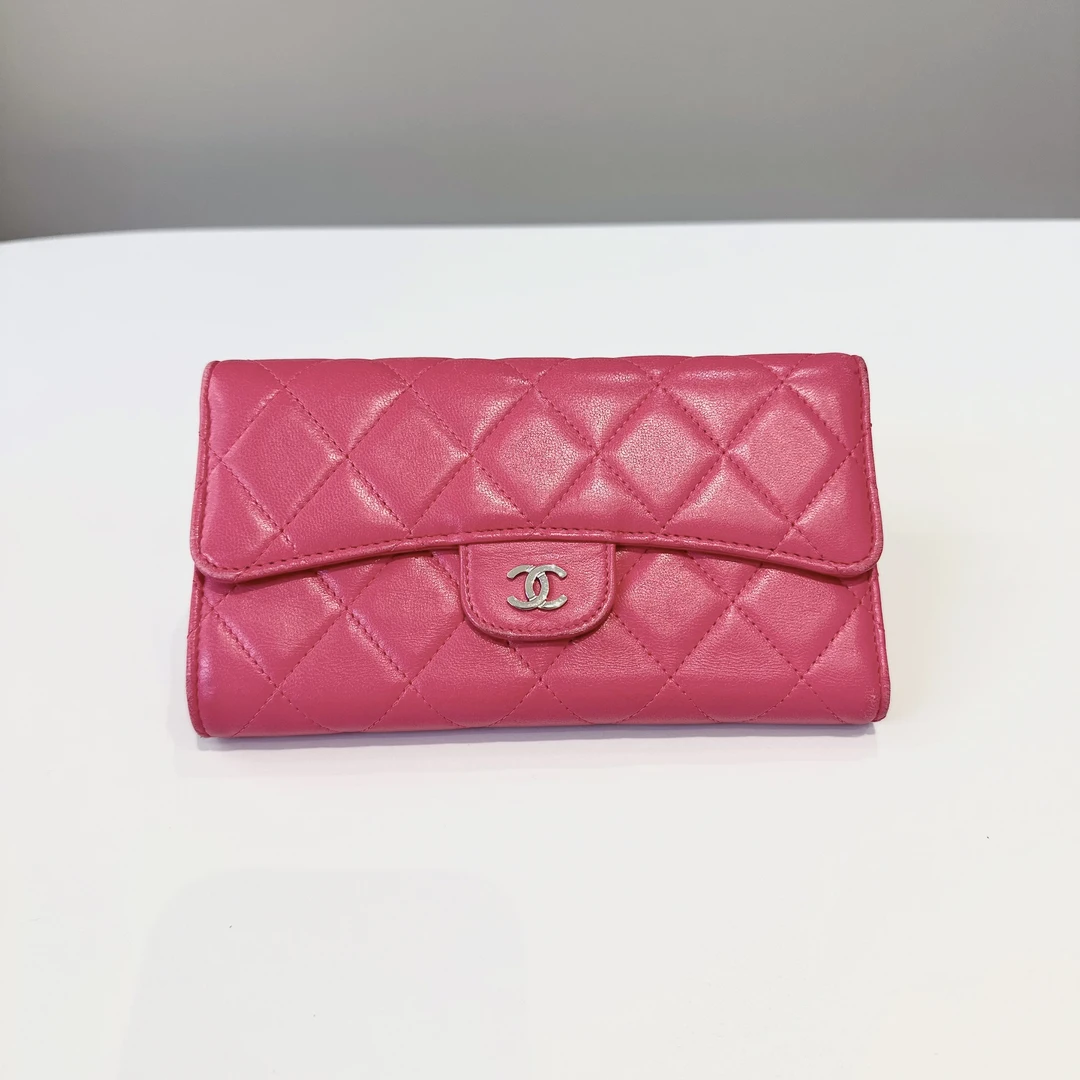 95新 Chanel/香奈儿 三折长款钱包
