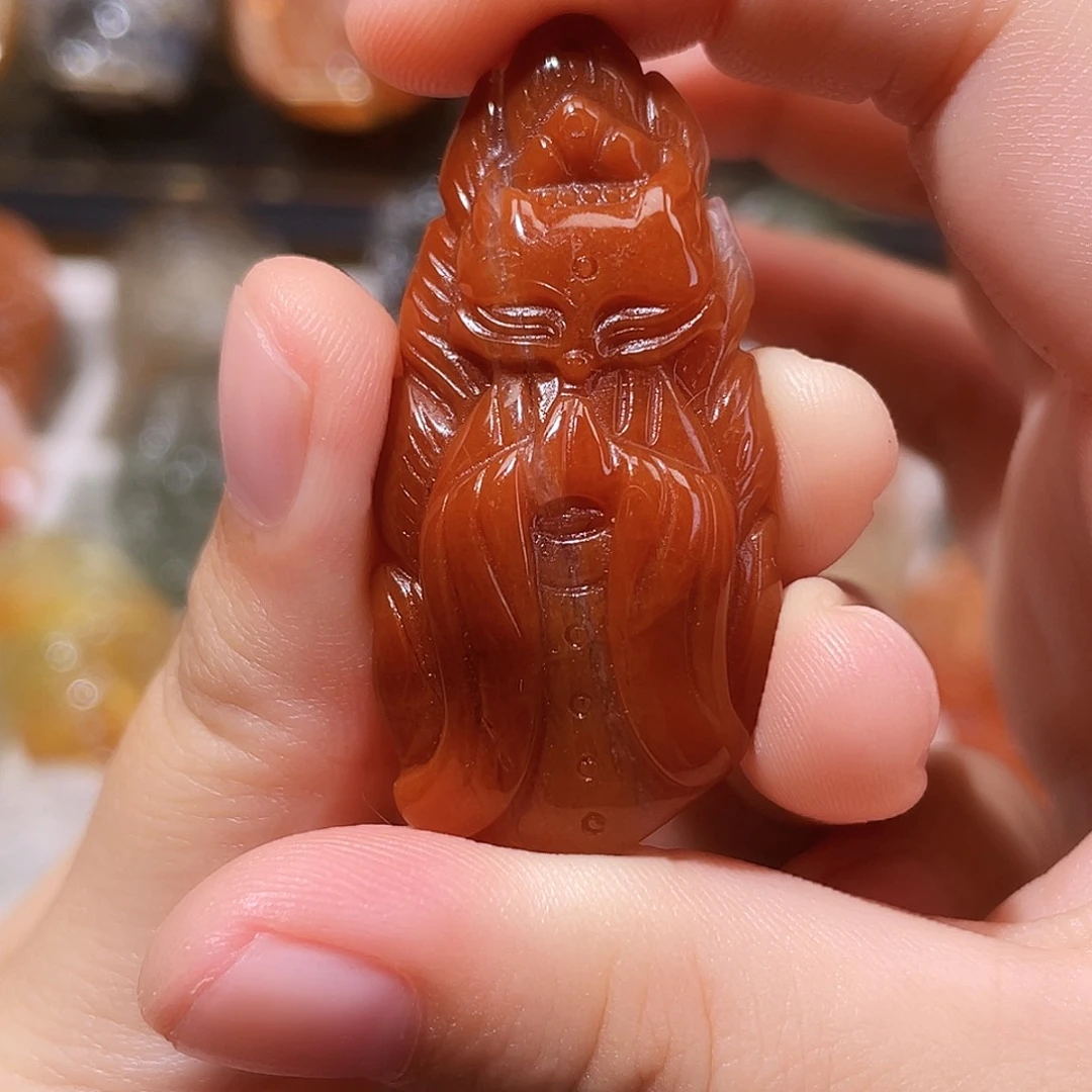 颈饰未镶嵌水晶红兔毛