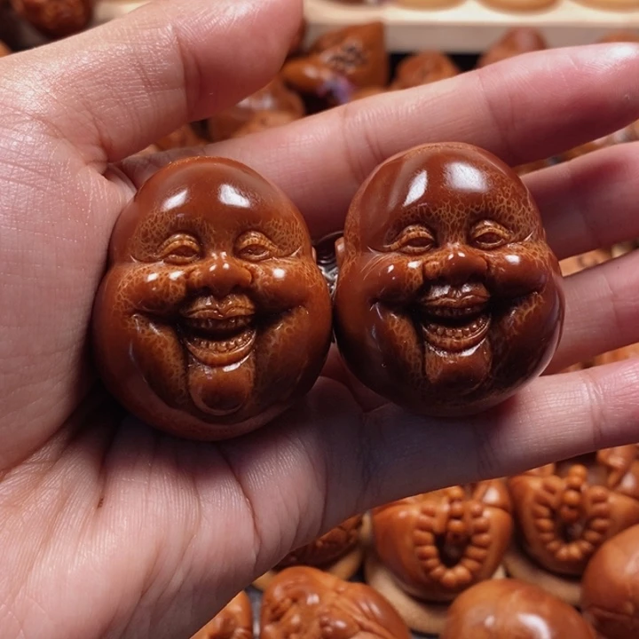 橄榄核手串/手链花*拐笑佛头