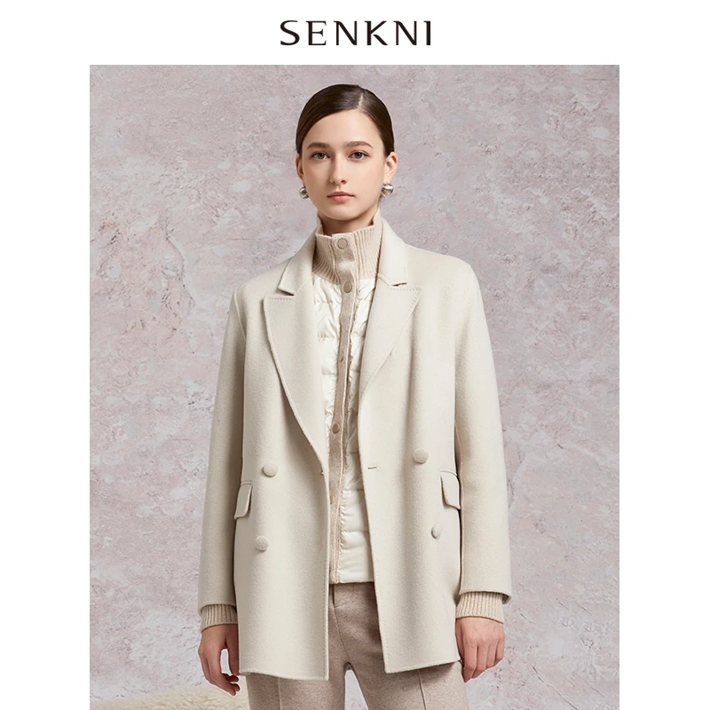 圣可尼精仿羊毛短大衣S104104MG