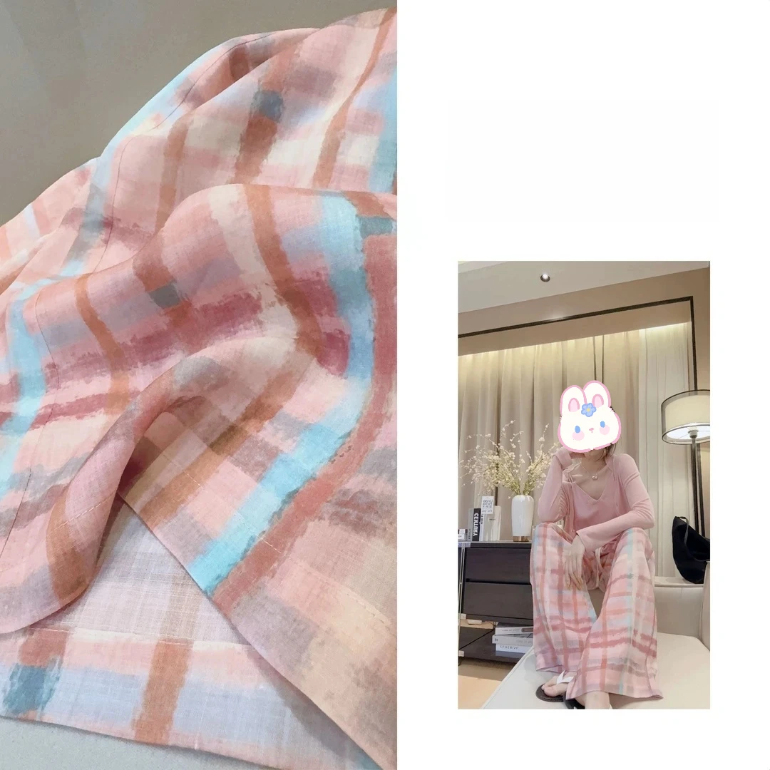 100%苎麻裤超薄定制面料原创设计师女装新款BB50153