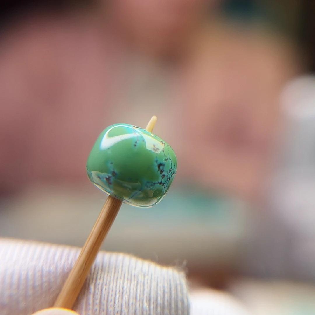 绿松石珠宝奇石未镶嵌9.8直径