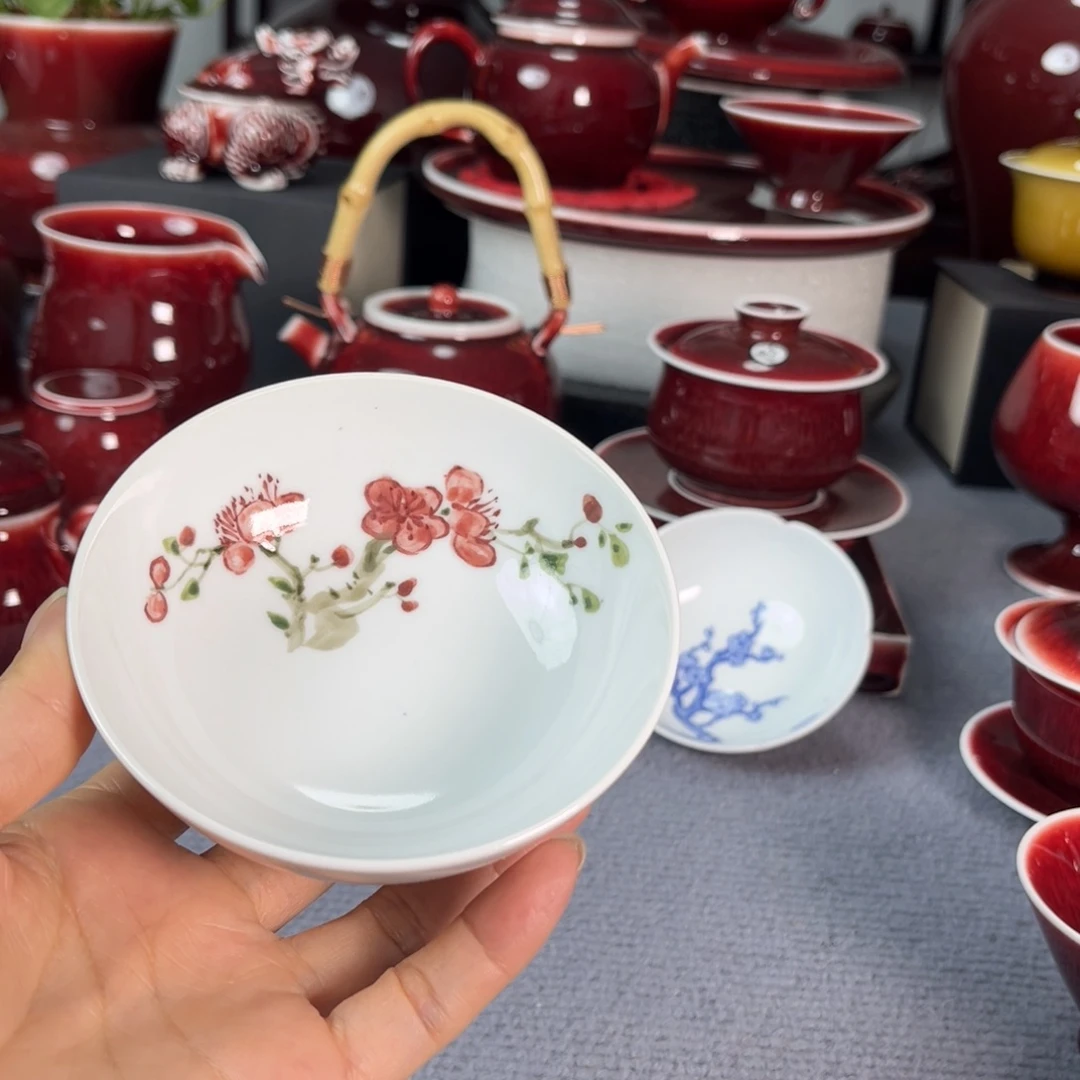 景德镇陶瓷原矿釉普洱杯