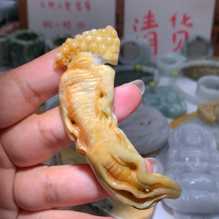 翡翠未镶嵌颈饰保真天然A货翡翠
