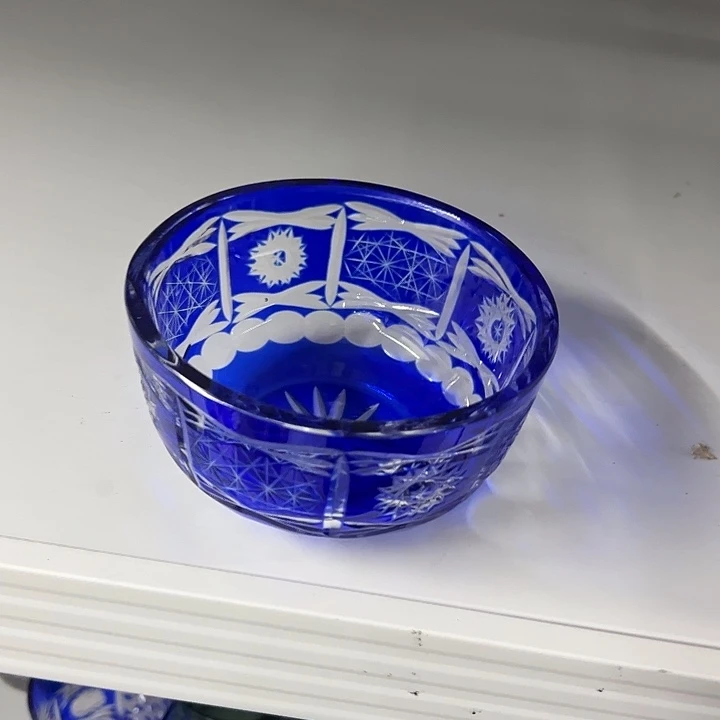 平底款水晶玻璃微瑕一个