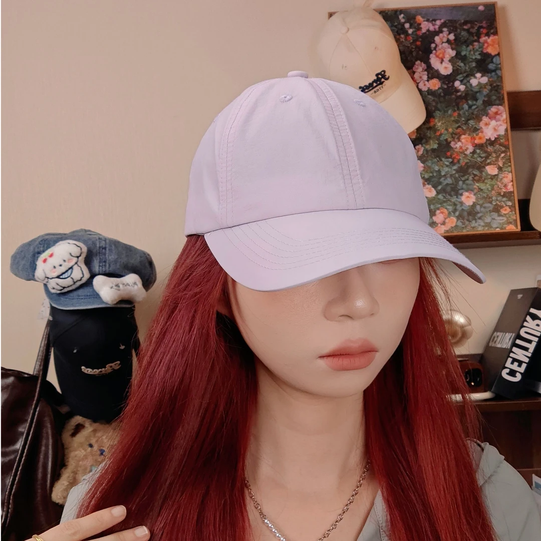 大头联萌新款鸭舌帽显脸小大头围2025户外休闲帽子夏季遮阳速干帽