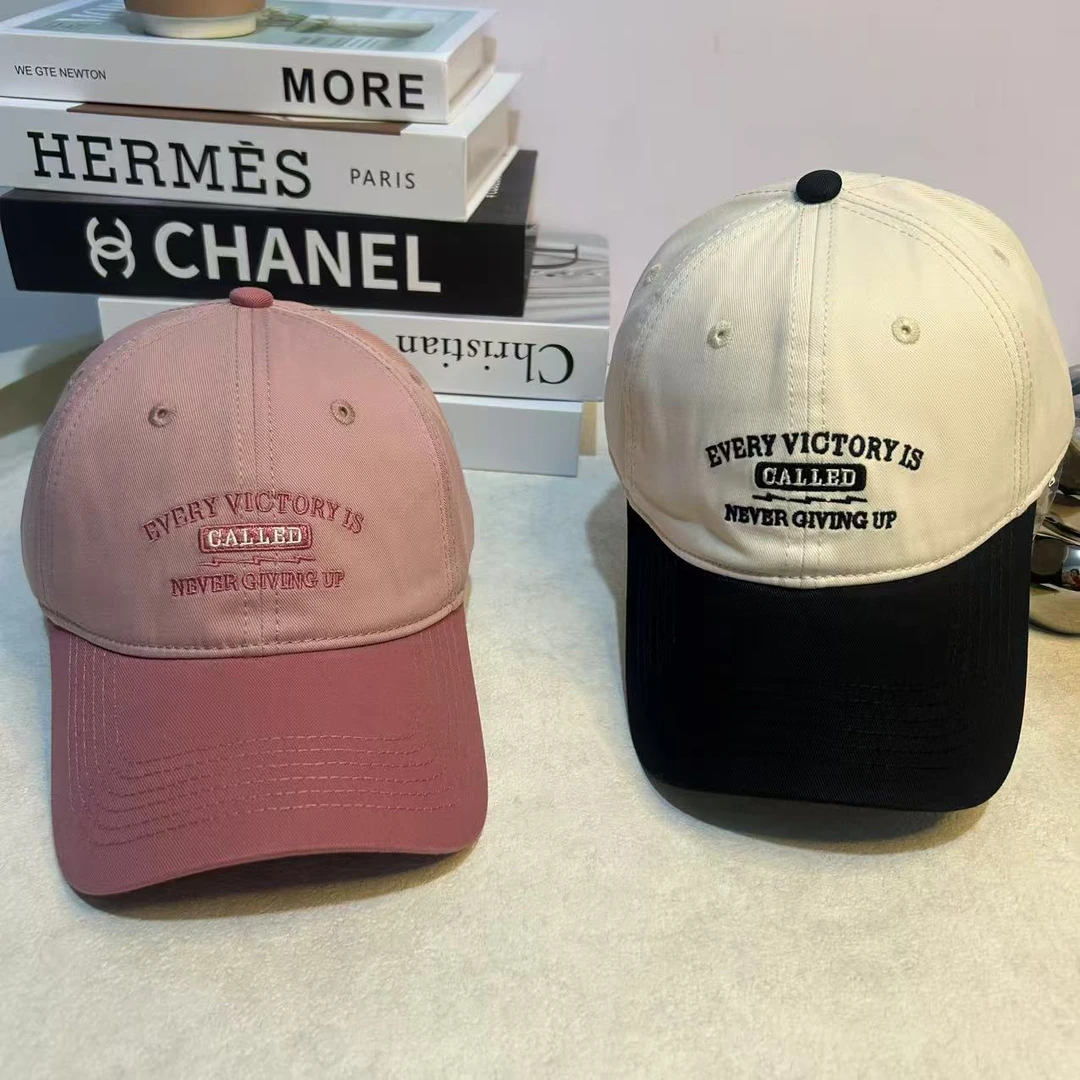 字母GALLBD女棒球帽刺绣男拼接鸭舌帽帽子韩版时尚休闲百搭遮阳帽