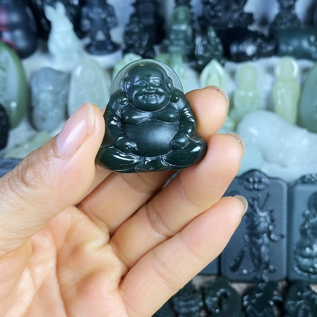 和田玉（青玉）未镶嵌颈饰