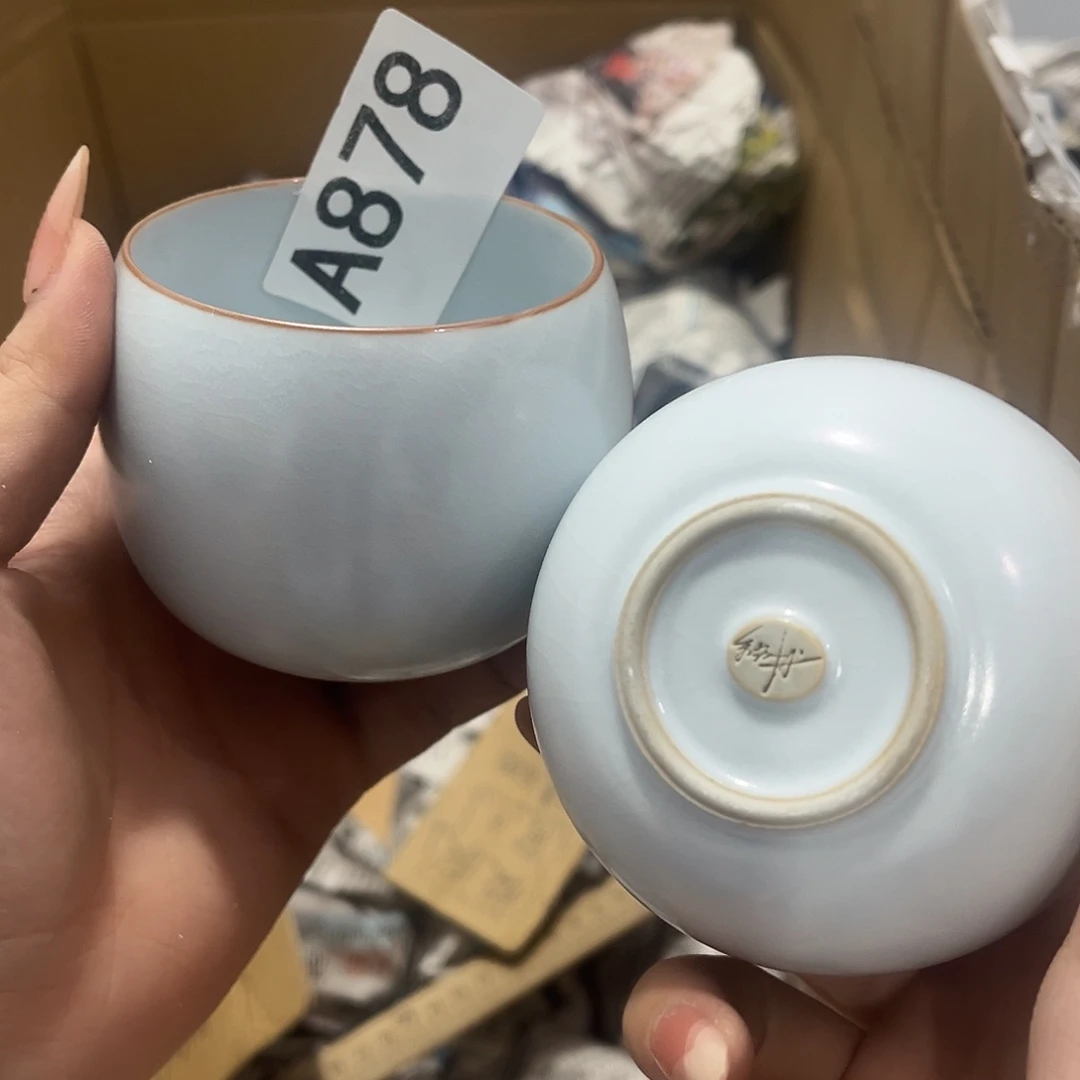 瓷片茶摆件工艺品摆件666