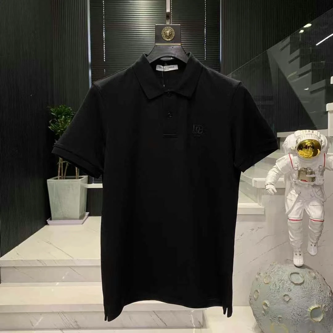 2D050-11  DG迪噶雅新款男士高奢简约休闲方领短袖