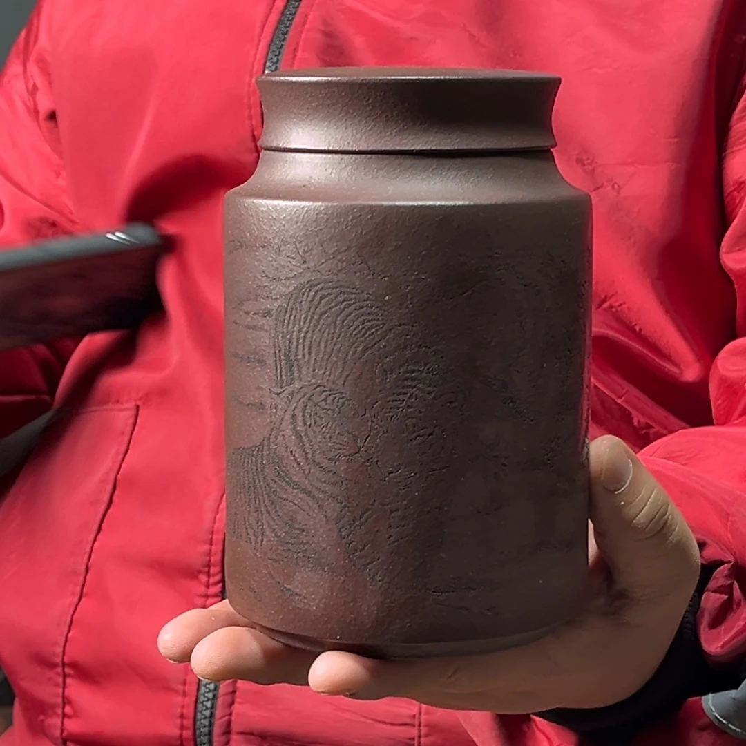 茶叶罐紫砂茶叶罐老虎
