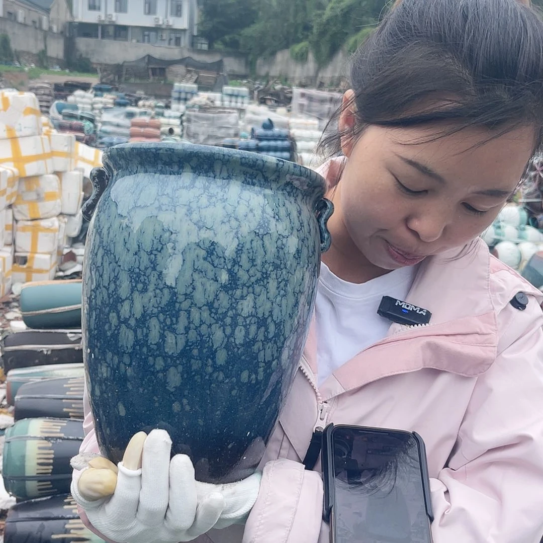 紫砂花盆王嫂花盆0612-516高25口20