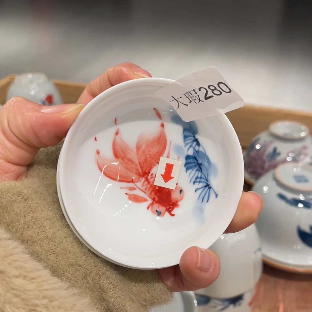 有瑕纯手绘釉下彩