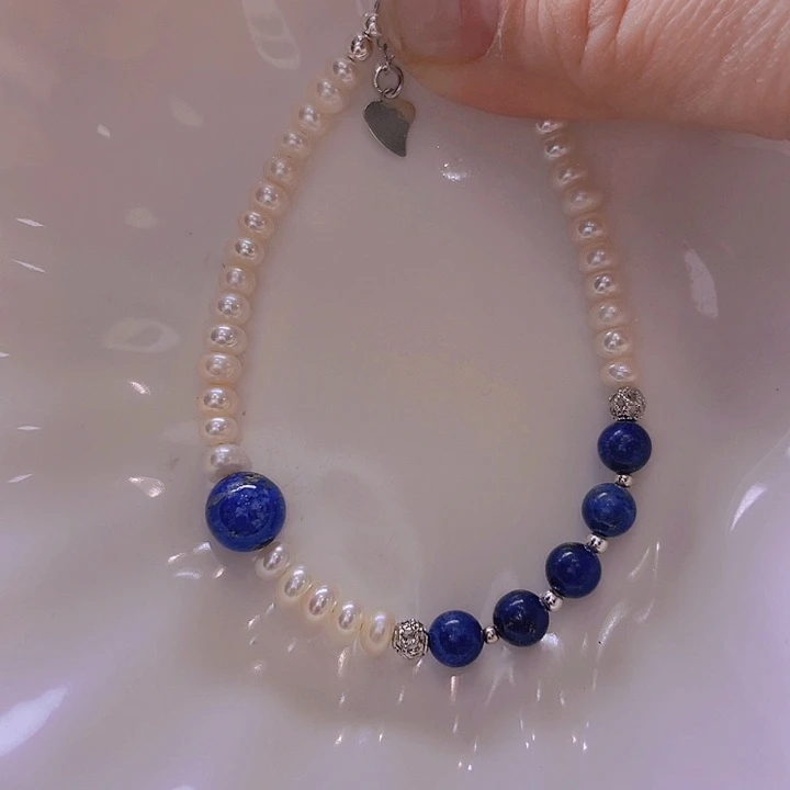 淡水珍珠手绳合金