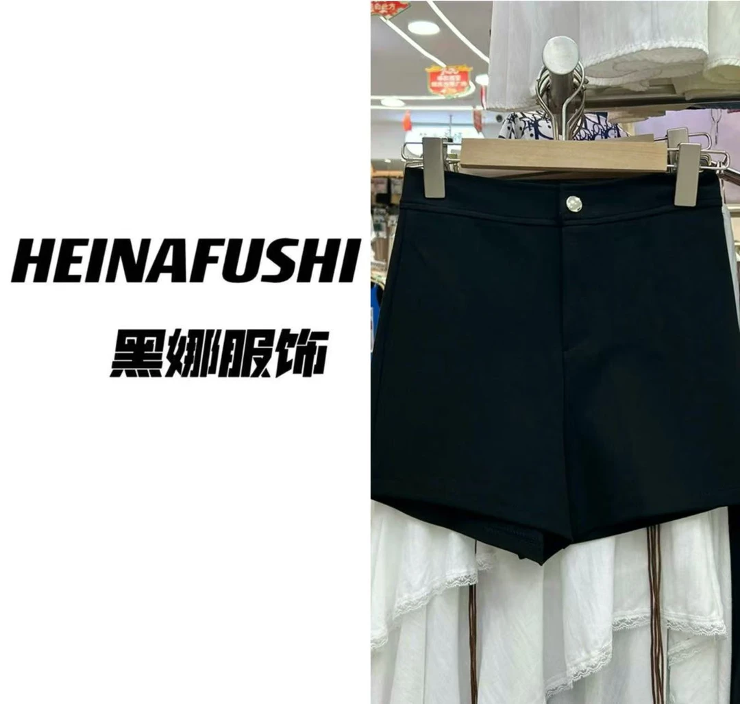 HEINAFUSHI【小野马】百搭简约修身A字短裤578