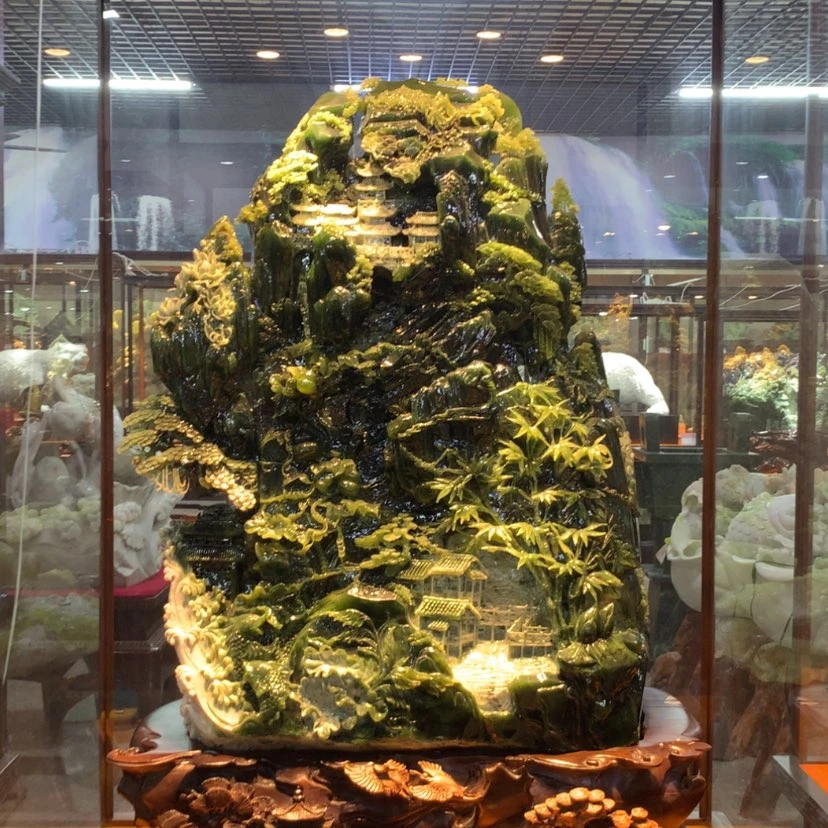 【闪购商品】未镶嵌蛇纹石玉摆件覆膜