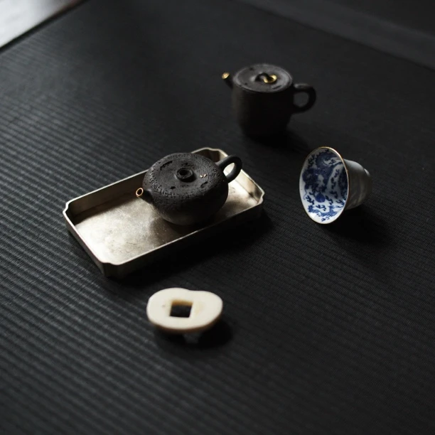 一鸣堂-马一鸣陶泥复古锯钉包口手捏壶