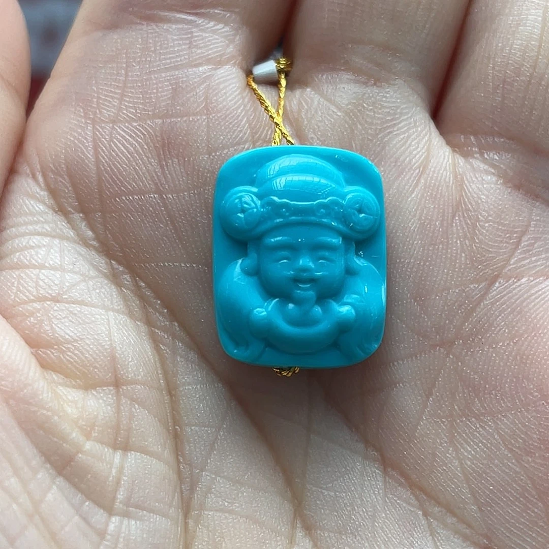 绿松石未镶嵌颈饰