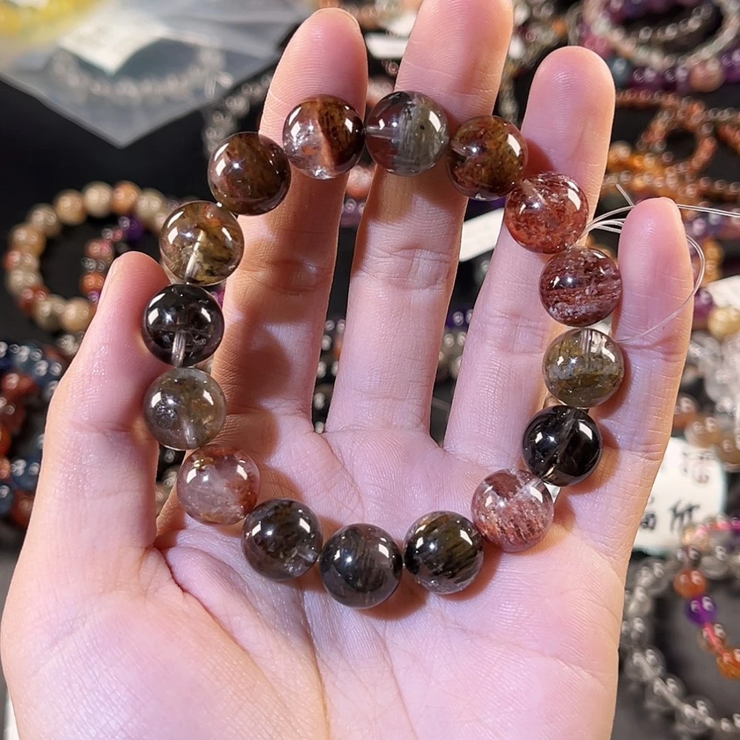 手串水晶未镶嵌捡漏四季幽灵13mm