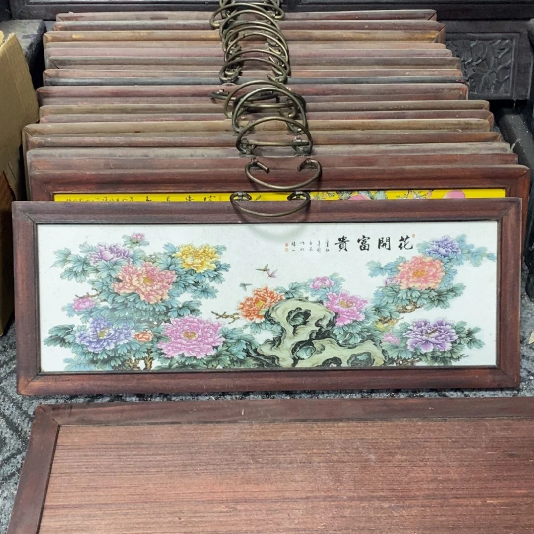 瓷片53*21 景德镇瓷板画柴窑烧制
