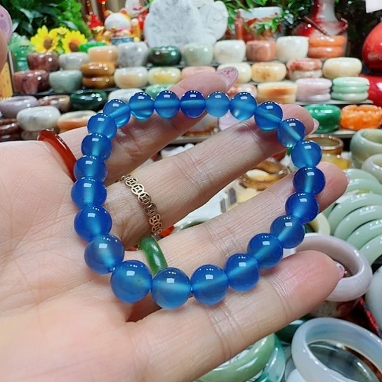 渃***惜玛瑙/玉髓手串未镶嵌