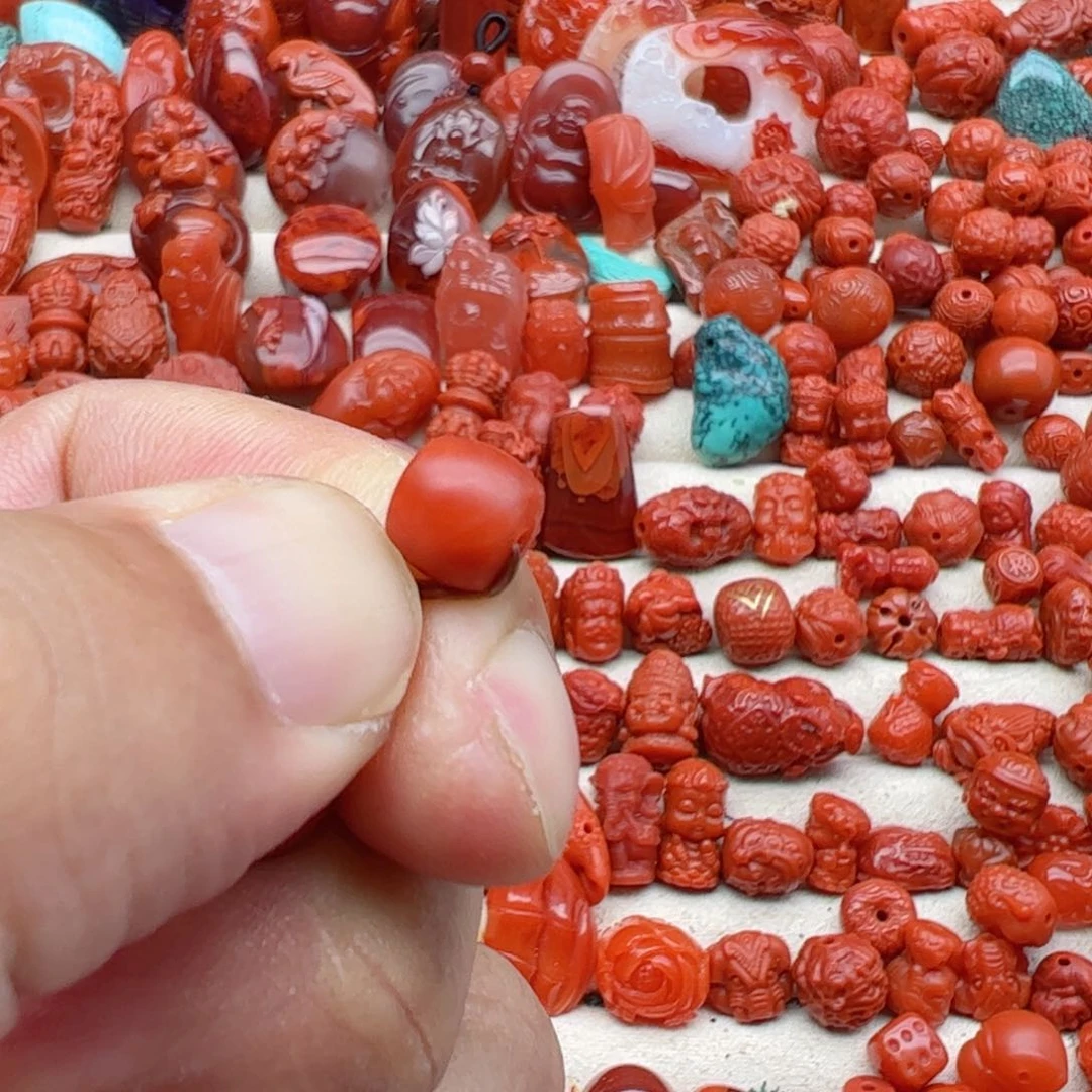 南红玛瑙定制配饰未镶嵌