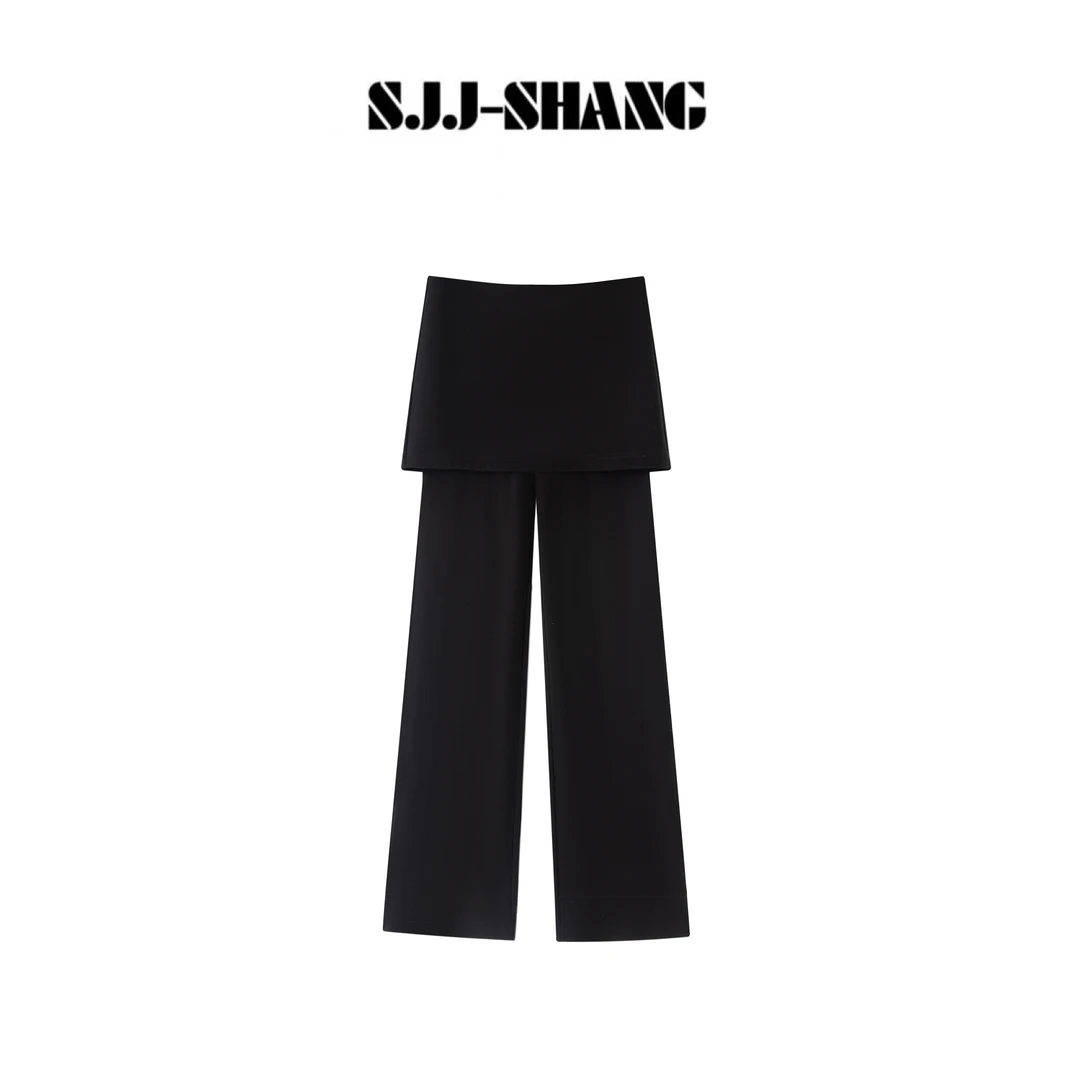SJJ-SHANG【魔法垂垂裤】重磅乱麻纹理针织加绒锁温休闲裤q136211p