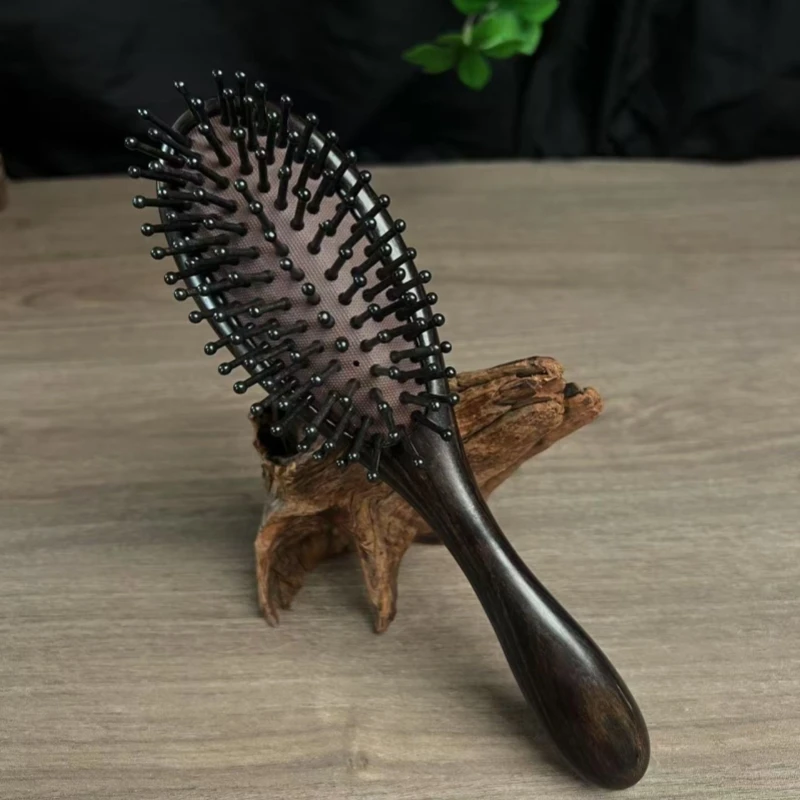 微瑕款紫光檀气垫按摩梳蓬松头部疏通经络防脱母亲节日礼物