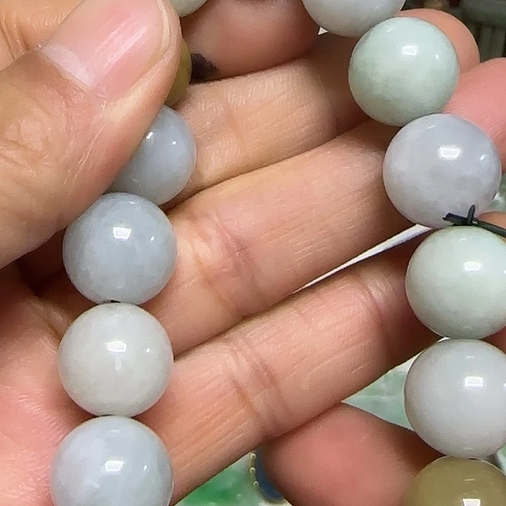 翡翠未镶嵌手链器物之美手工制作手链