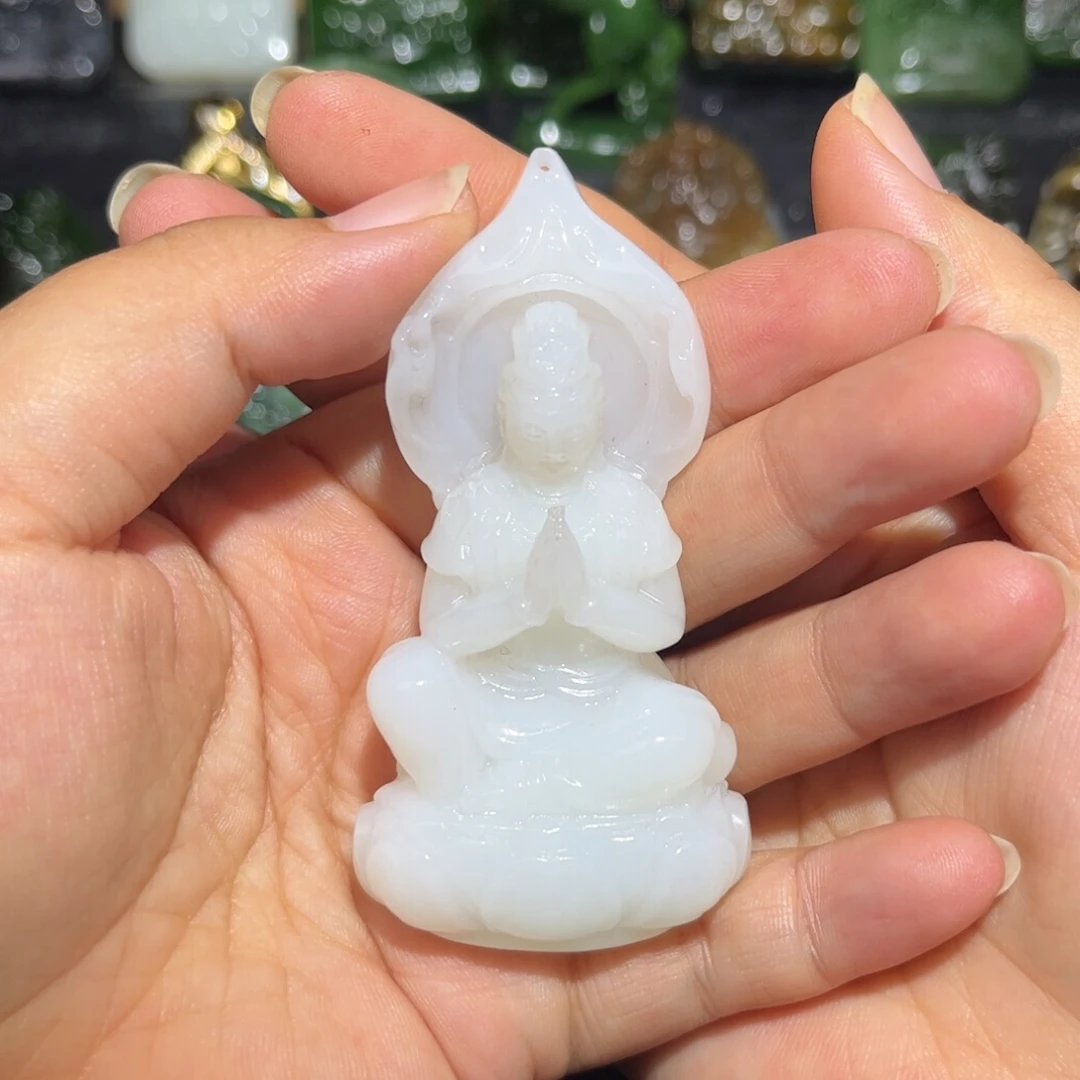 和田玉未镶嵌颈饰