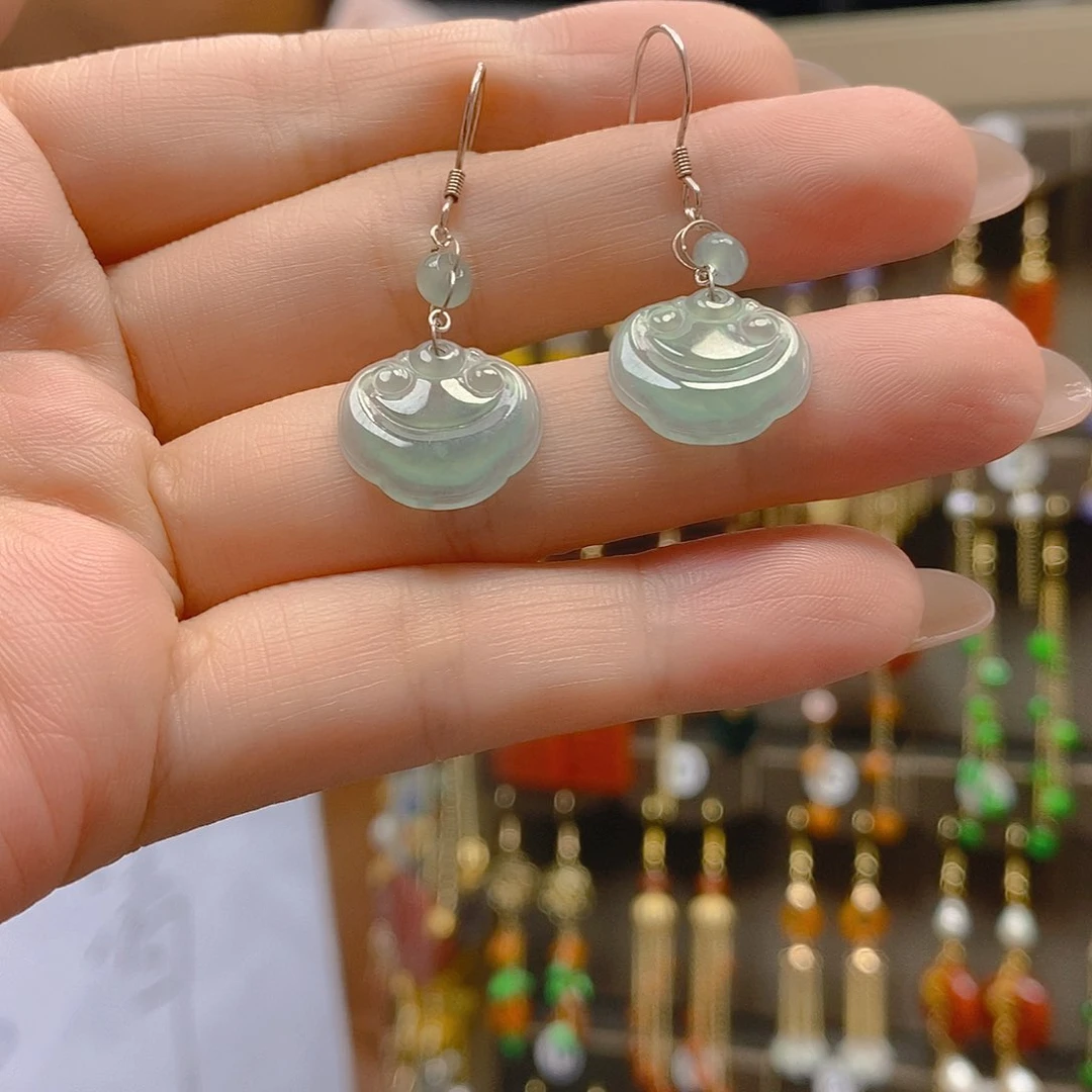 翡翠合金耳饰翡翠