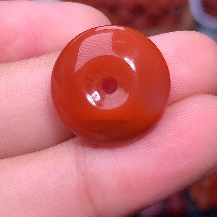 南红玛瑙未镶嵌珠宝半成品平安扣