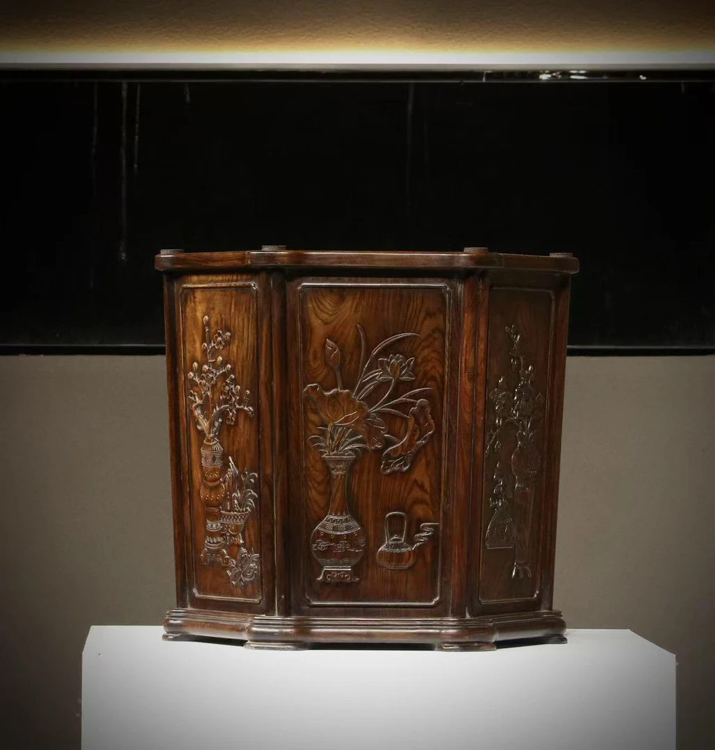 花梨木卷缸（不包邮）