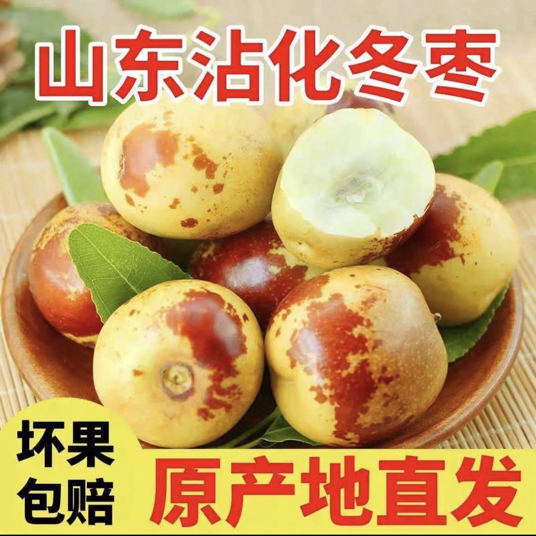 正宗山东沾化冬枣 5斤特级大果新鲜大枣产地枣子鲜枣枣子新鲜脆甜