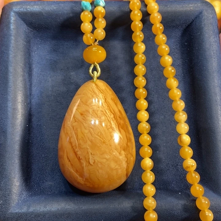 蜜蜡颈饰未镶嵌蜜蜡