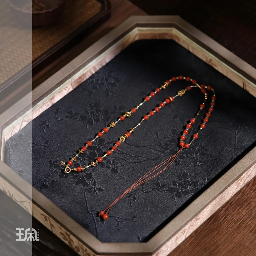 单链/时禄|南红*18K金镶嵌XYB25030416多样性发其一