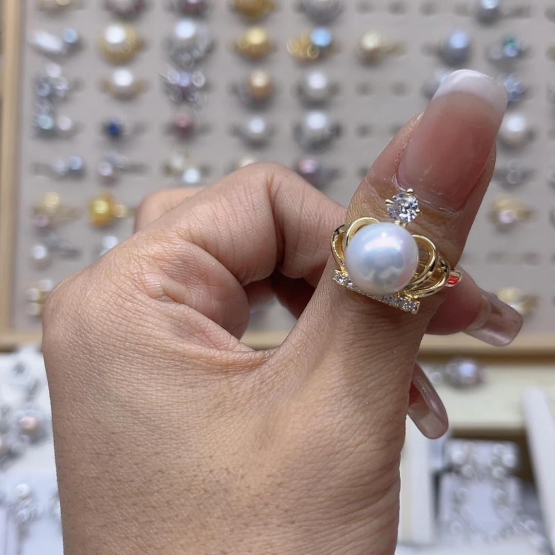 Z***n淡水珍珠合金戒指
