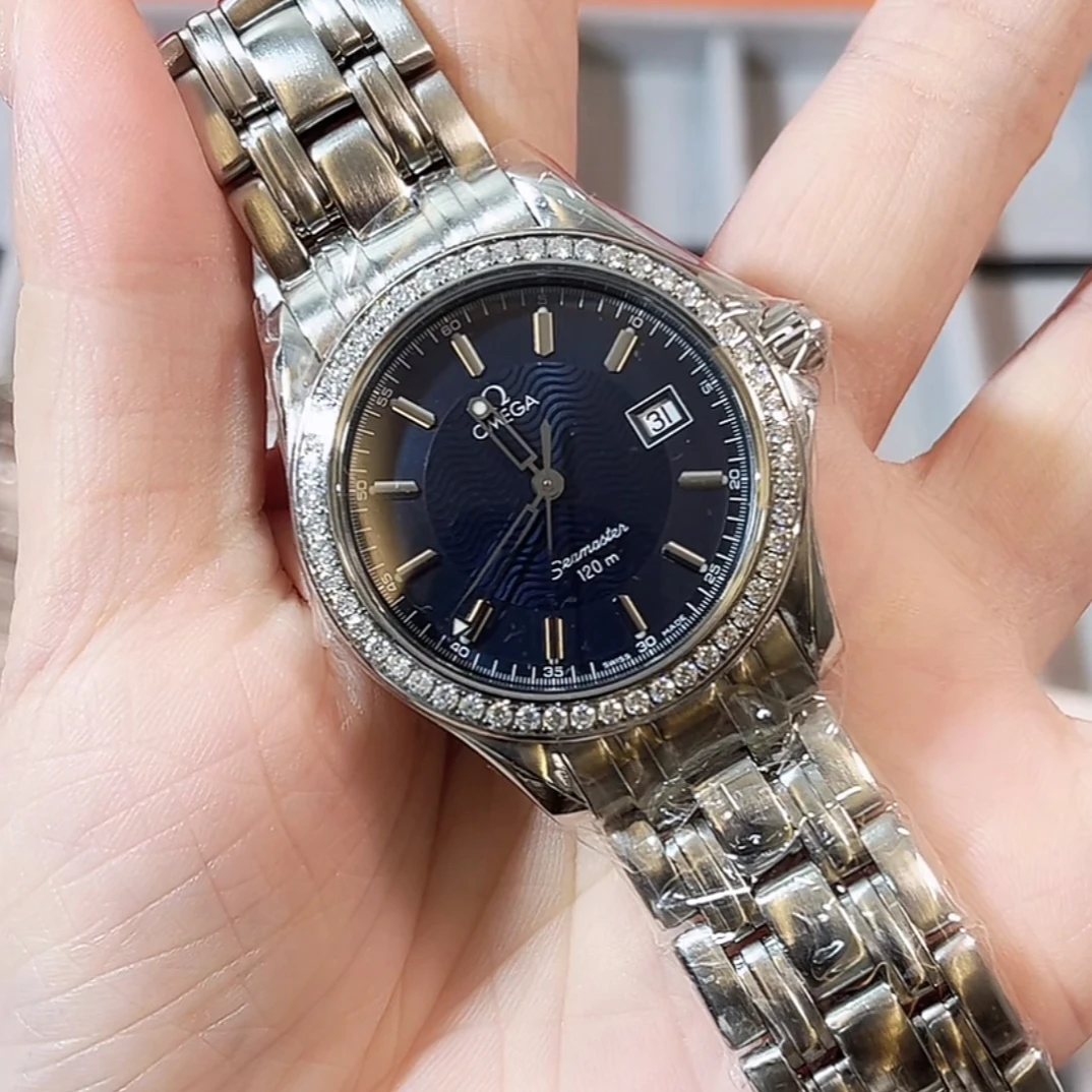 95新 Omega/欧米茄 海马/36盘/石英腕表/后钻/70800