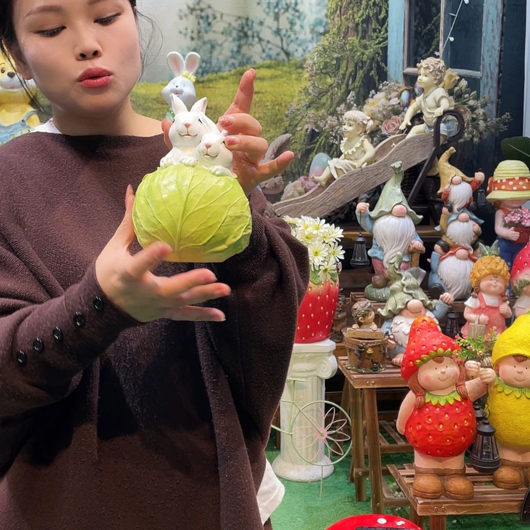 摆件花园摆件红红火火