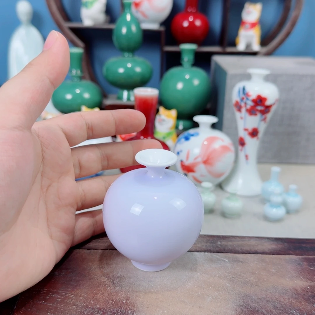 陶瓷手工小花器摆件