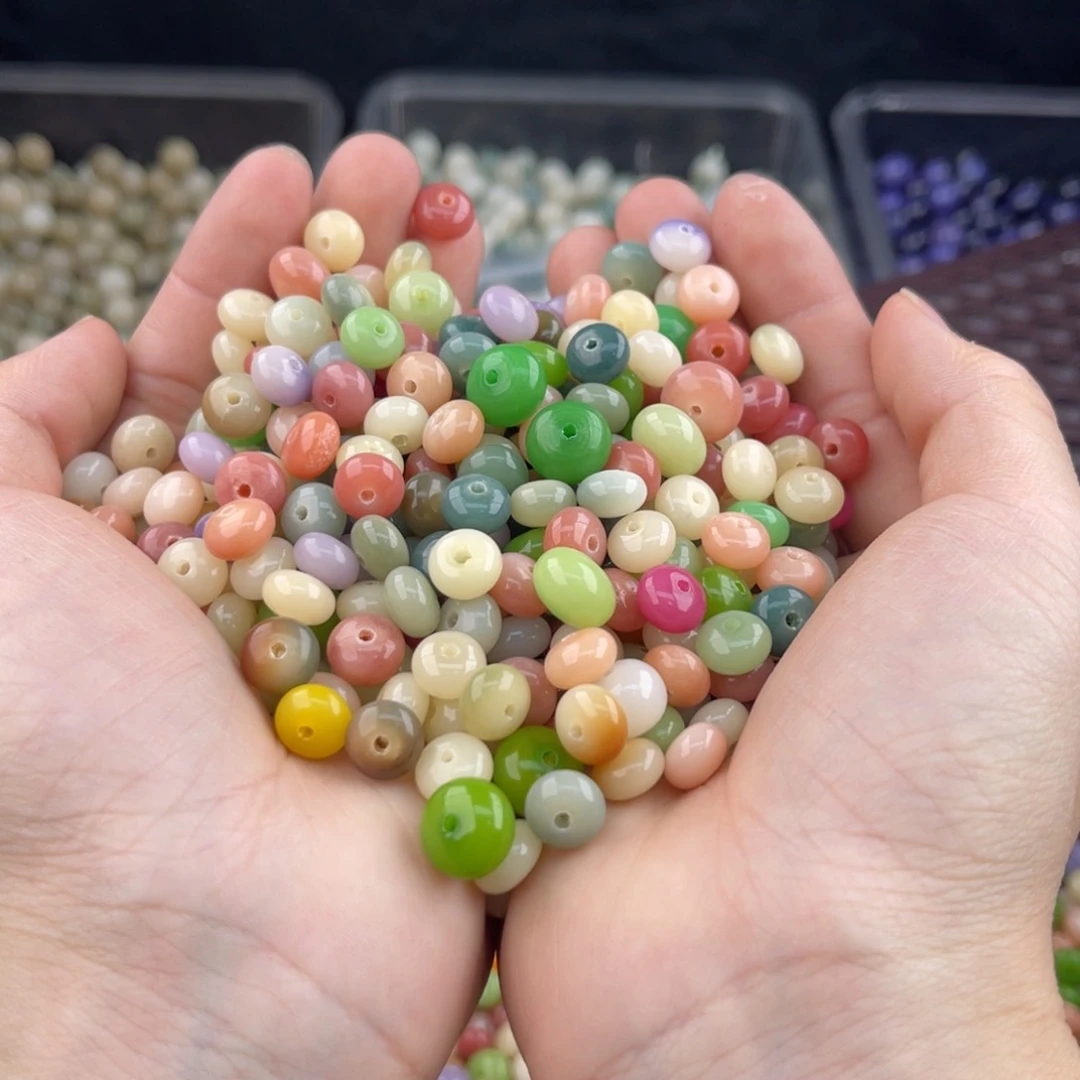 白玉菩提吊坠z 9mm/100+5颗 /微瑕不售后