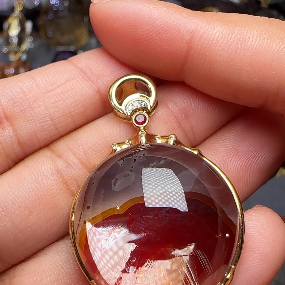 项链18K金镶嵌水晶JP55317