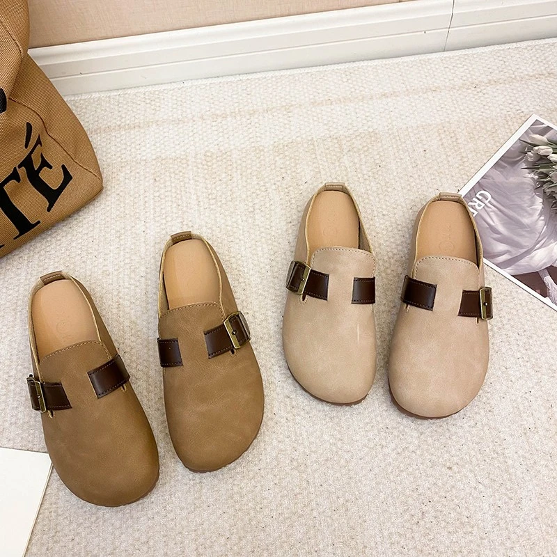 2025新款软底内增高百搭配裙子半拖鞋女款D11