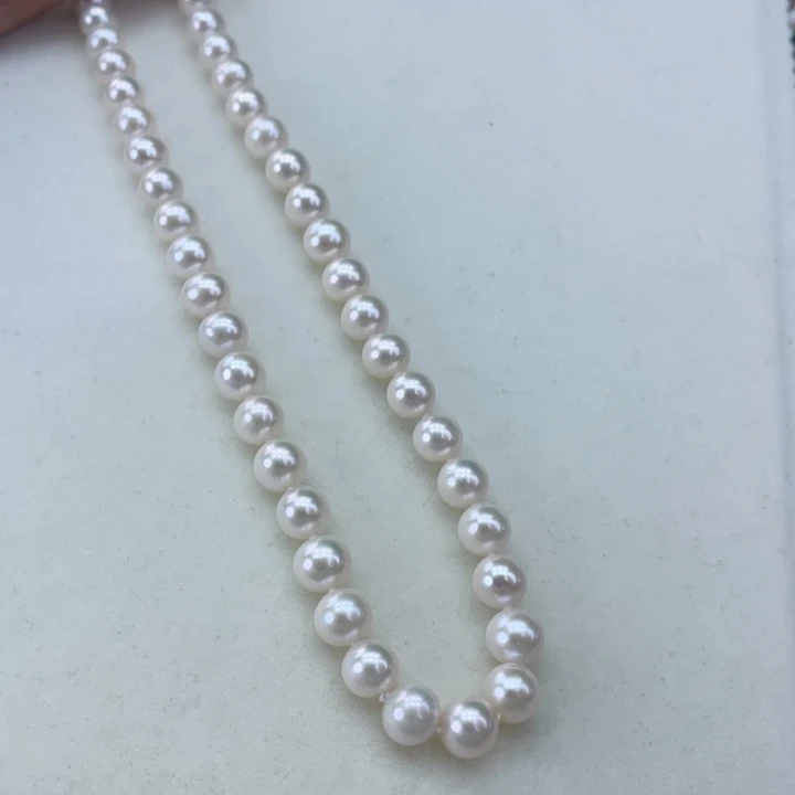 淡水珍珠颈饰银S925镶嵌卡8炫彩品